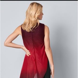 The red and black ombré jumpsuit.